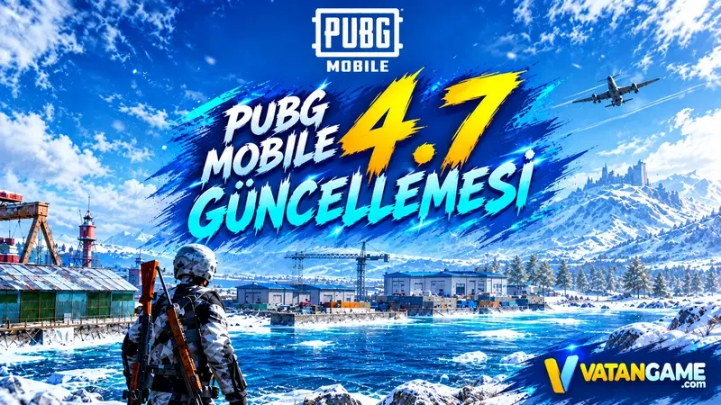 PUBG Mobile 4.7 Erangel Subzero donmuş harita görüntüsü